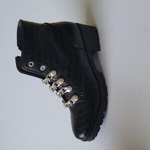Sugar Obvi Women Shoes Combat Boots Black Sz 8.5 M